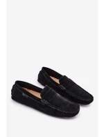 Zamszowe Mokasyny Męskie Big Star RR174049 Czarne