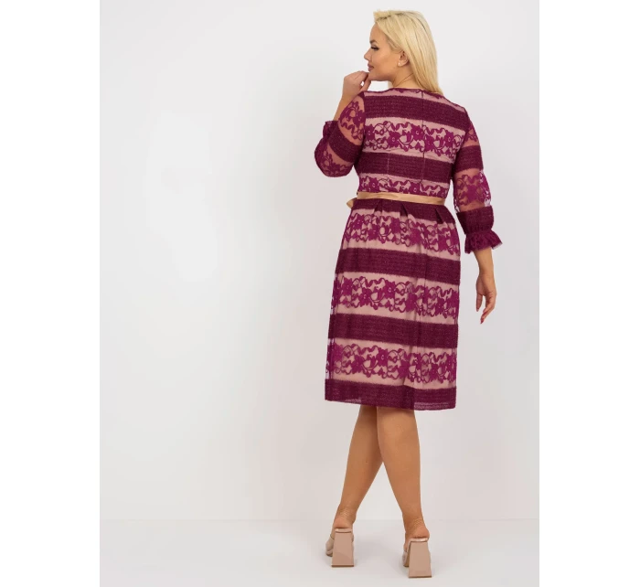 Dámske šaty LK SK 507356 šaty.01 fialová