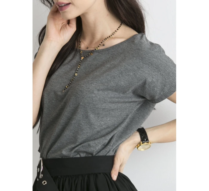 Tričko RV BZ model 14817894 tmavě šedá - FPrice Tričko RV BZ model 14817894 tmavě šedá - FPrice