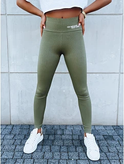 Dámské sportovní legíny SIMPLE  khaki  model 22103957 - FashionStreet