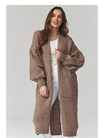 Zapínanie svetra model 226869 Makadamia