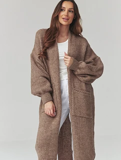 Zapínanie svetra model 226869 Makadamia