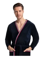 Pánsky župan Luna 854 Velour M-2XL