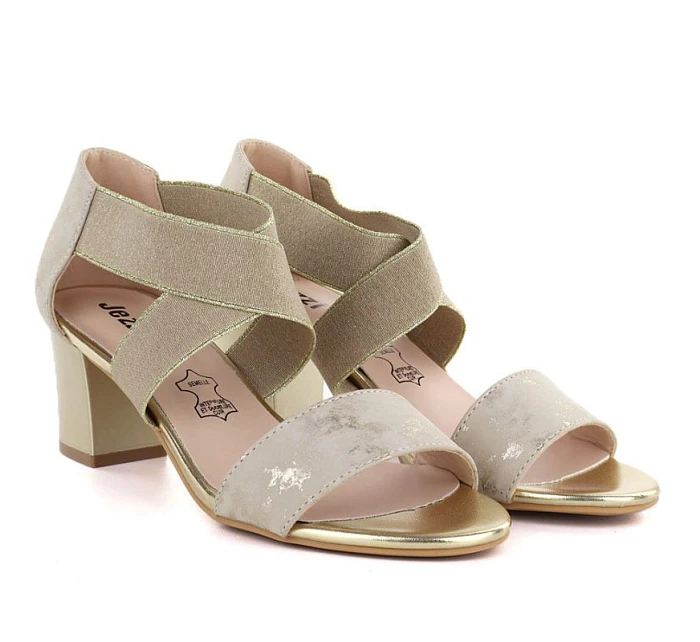 Dámské zlaté sandály se Jezzi model 22081695 - Hikvision
