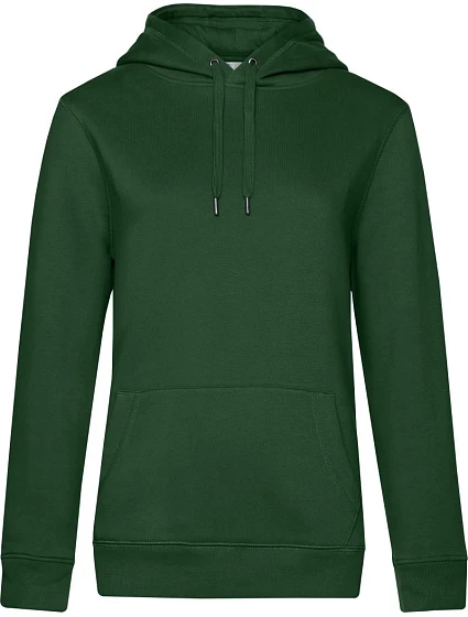 B&C QUEEN Hooded_° Dámska mikina s kapucňou 01.W02Q fľašovo zelená
