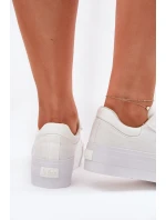 Trampki Damskie Na Platformie Lee Cooper LCW-25-31-3450L Białe