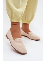 Dámské látkové mokasíny světle béžové Dorielle