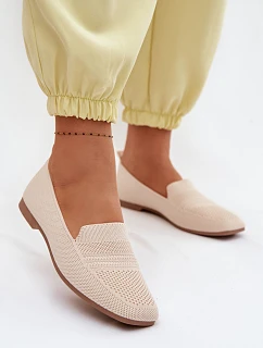 Dámské látkové mokasíny světle béžové model 22102809 - Boto