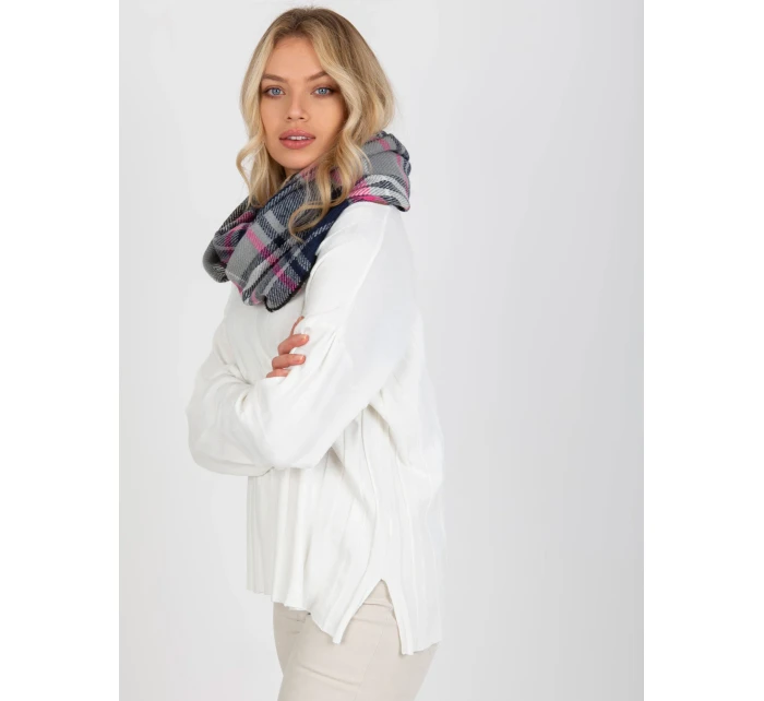 Tunelový šál AT KM 1402.20 šedoružová