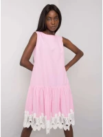 Sukienka LK SK model 19684700 różowy - FPrice Sukienka LK SK model 19684700 różowy - FPrice