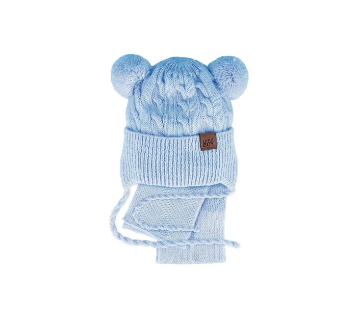 AJS 48-313 Chlapčenský set čiapka+šatka