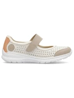 Pohodlná polobotka W béžová model 22033608 - Rieker