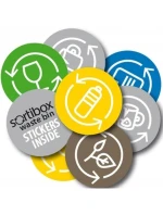 Odpadkový kôš 20 l SORTIBOX SET4 PACKY ŠEDÉHO KAMEŇA detské