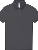 B&C My Polo 210 /women Dámske piqué polo z hustej bavlny 01.W463 tmavošedé
