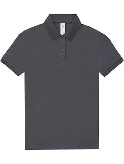B&C My Polo 210 /women Dámske piqué polo z hustej bavlny 01.W463 tmavošedé