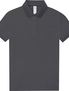 B&C My Polo 210 /women Dámske piqué polo z hustej bavlny 01.W463 tmavošedé