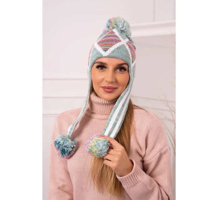 Dámska klapka na uši Eunika K322 mint