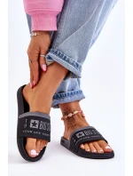 Damskie Lekkie Klapki Big Star LL274732 Czarne