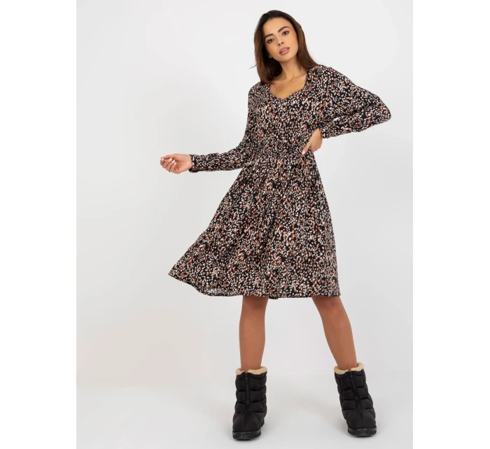 Šaty D73771M30365A čierno-béžové Šaty D73771M30365A čierno-béžové