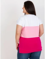 Blúzka RV BZ 8778.48 biele a ružové Blúzka RV BZ 8778.48 biele a ružové