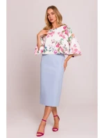 M844 Viacfarebný top s potlačou - model 2