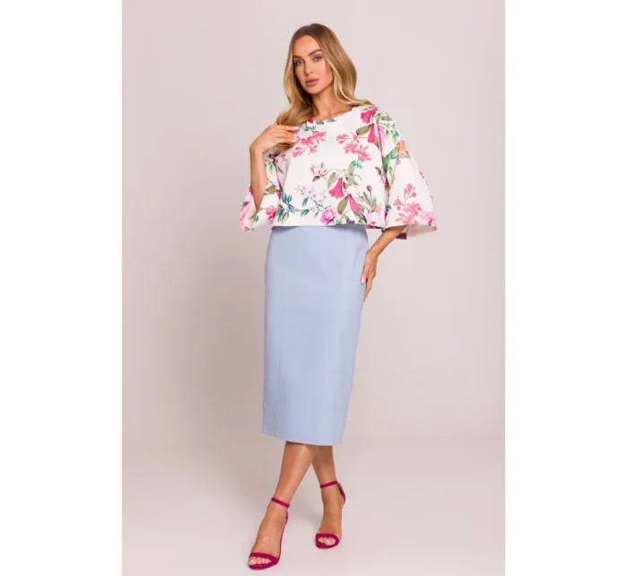 M844 Viacfarebný top s potlačou - model 2