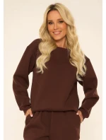 Dámske tepláky 812 Indigo Dark brown chocolate - De Lafense