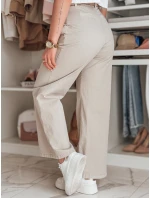 Dámské široké kalhoty light beige Dstreet model 21987121 - FashionStreet