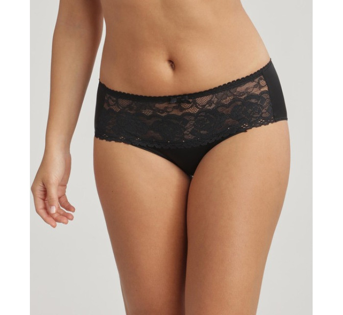 Dámske čipkované nohavičky PLAYTEX FLOWER ELEGANCE RCS MIDI BRIEF - PLAYTEX - čierna