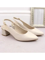 Sergio Leone W SK439B perlové elegantné plné sandále