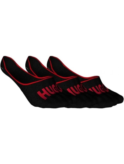 3 NERO černé pánské ponožky model 21955332 - Hugo 3 NERO černé pánské ponožky model 21955332 - Hugo