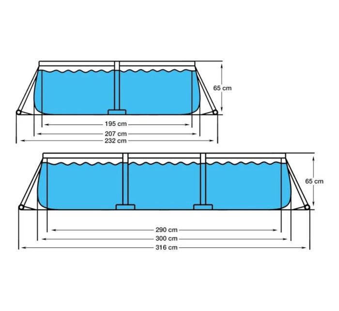 RIBEL BASIN SUPER STRONG 300x207x66CM 17771