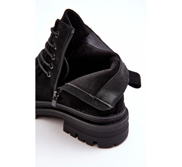 Damskie Botki Trapery Na Suwak Czarne Apolosi Damskie Botki Trapery Na Suwak Czarne Apolosi