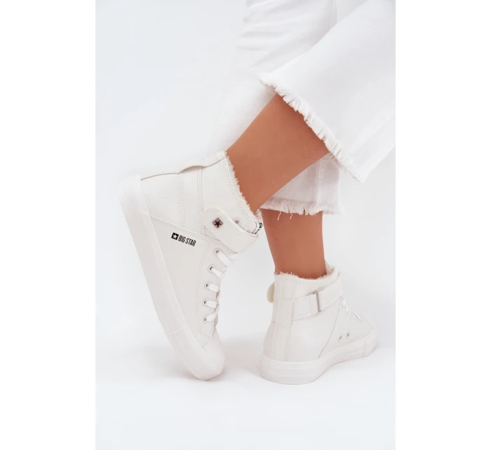 Trampki Damskie Big Star Ocieplane Białe V274541FW Trampki Damskie Big Star Ocieplane Białe V274541FW