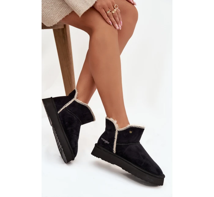 Śniegowce Damskie Na Platformie Wrangler 20253093.25Y Czarne Śniegowce Damskie Na Platformie Wrangler 20253093.25Y Czarne