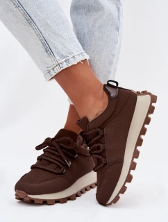 Sportovní tenisky na platformě Čokoládové Riadella