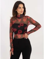 Blúzka DHJ BZ 18275 2.61 čierna a červená Blúzka DHJ BZ 18275 2.61 čierna a červená