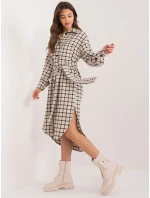 LK SK 509521 šaty.48 čierna a béžová