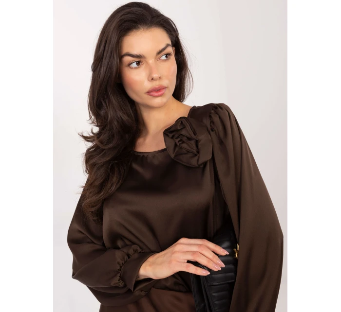 Bluzka MI BZ model 21795561 ciemny brązowy - FPrice