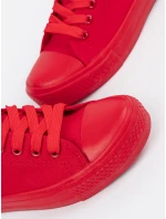 Pohodlné červené tenisky pre ženy bez podpätku Pohodlné červené tenisky pre ženy bez podpätku