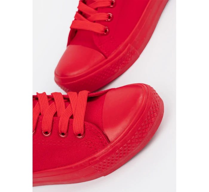 Pohodlné červené tenisky pre ženy bez podpätku Pohodlné červené tenisky pre ženy bez podpätku