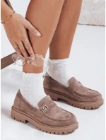 Dámské semišové béžové mokasíny Dstreet model 21992448 - FashionStreet