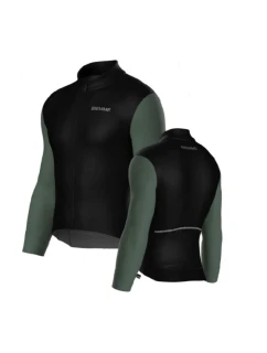 model 21851037 tričko s dlouhým rukávem černá zelená XXL - Biemme