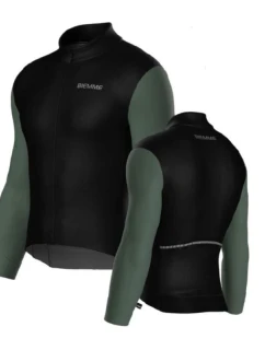 model 21851037 tričko s dlouhým rukávem černá zelená XXL - Biemme