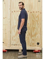 Men Pánské žerzejové polo night blue model 22500546 - NEOBLU Men Pánské žerzejové polo night blue model 22500546 - NEOBLU