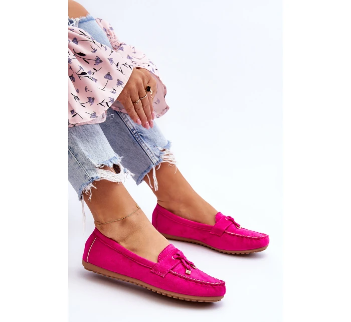 Klasyczne Zamszowe Mokasyny Fuksja Good Time Klasyczne Zamszowe Mokasyny Fuksja Good Time