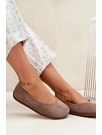 Dámské baleríny Barefoot Taupe Hollin