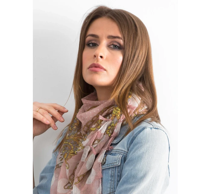 Dámský šátek AT CH ENEC model 14830147 světle růžový - FPrice Dámský šátek AT CH ENEC model 14830147 světle růžový - FPrice