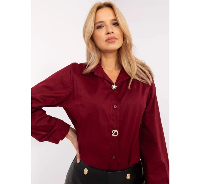 Koszula DHJ KS model 20752443 bordowy - FPrice