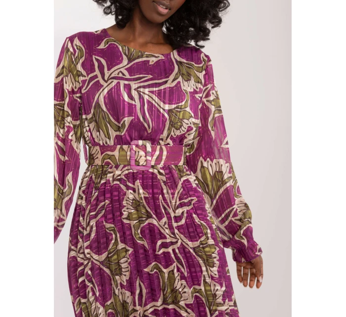 Sukienka DHJ SK model 20105291 fioletowy - FPrice Sukienka DHJ SK model 20105291 fioletowy - FPrice